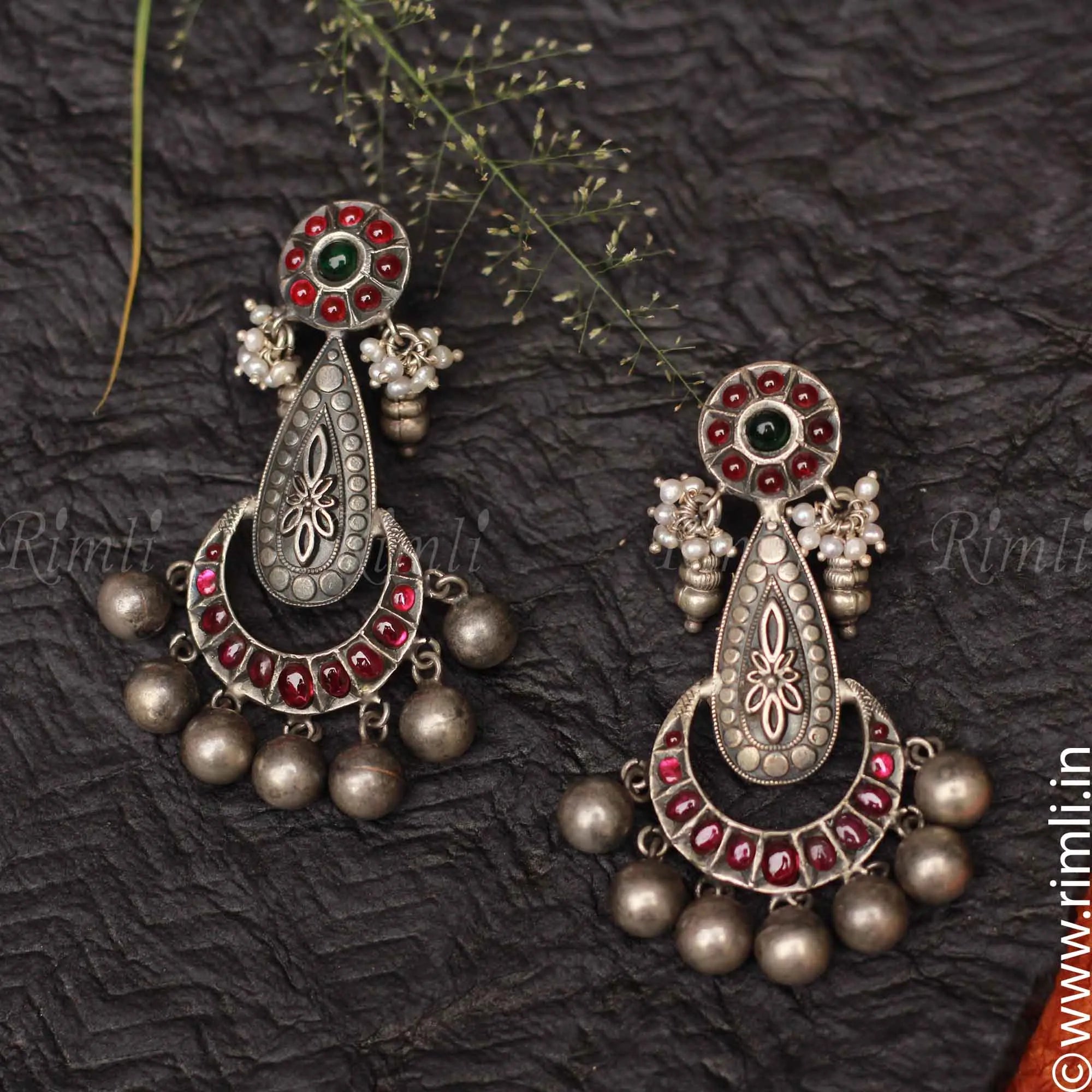 Oxidized Silver Plated Handmade Small Jhumka Jhumki Earrings Jewelry Women  small - Etsy